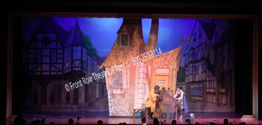Belles House set picture - Beauty and the Beast - Front Row Theatrical Rental - 800-250-3114