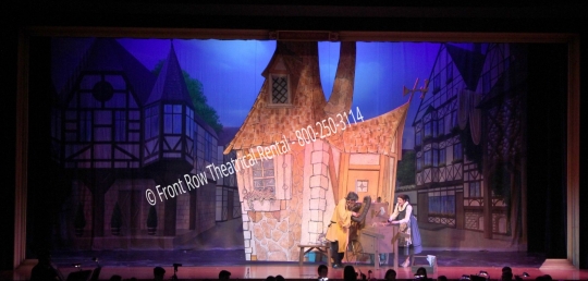 Belles House set - Beauty and the Beast - Front Row Theatrical Rental - 800-250-3114 Belles House set picture - Beauty and the Beast - Front Row Theatrical Rental - 800-250-3114