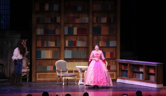 Featured image of post Beauty And The Beast Library Scene In this play a beautiful fairy queen falls in love with a man who has been magically transformed into a