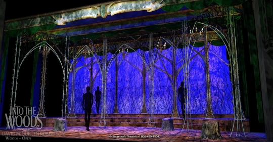 Into the Woods set rental - set close up - Stagecraft Theatrical  - 800-499-1504