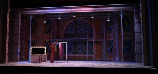 Kinky Boots musical broadway set design rental - Lola's dressing room - front row theatrical - 800-250-3114 Kinky Boots musical broadway set design rental - Lola's dressing room - front row theatrical - 800-250-3114