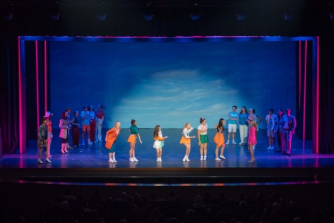 Legally Blonde Hair Affair Set Rental - front row theatrical rental - 800-250-3114 Legally Blonde Hair Affair Set Rental - front row theatrical rental - 800-250-3114