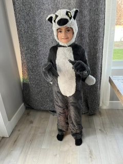 Lemur costume Madagascar onsie fluffy tail 