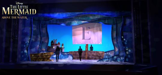 Little Mermaid Broadway movie rental scenery prince eric ship