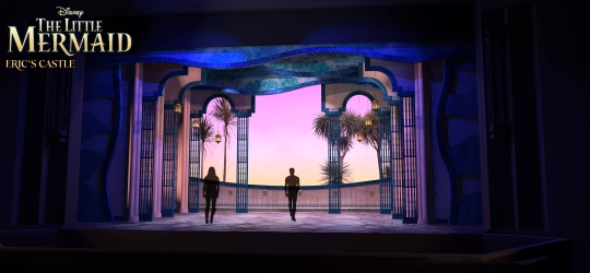 Little Mermaid Broadway movie rental scenery castle 