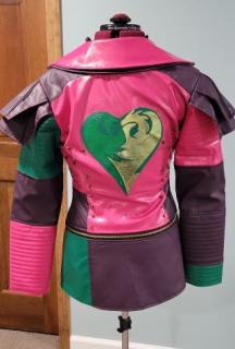 Disney's Descendants costume coat for the character Mal, back view