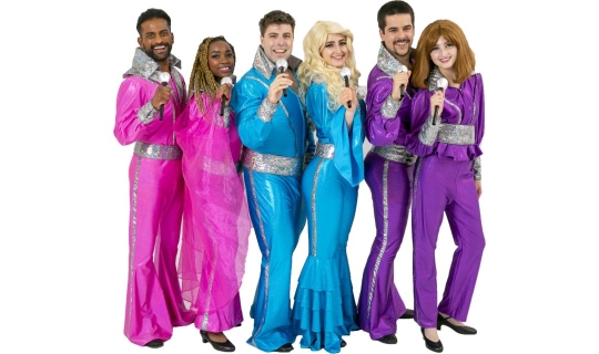 Rental Costumes for Mamma Mia - Unisex Colored Finale Rental Costumes -