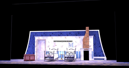 Mary Poppins scenery rental nursery- Stagecraft Theatrical - 800-499-1504 Mary Poppins scenery rental nursery- Stagecraft Theatrical - 800-499-1504