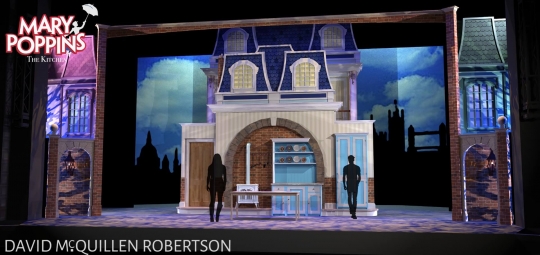 Mary Poppins Kitchen- Front Row Theatrical Rental - Mary Poppins premium set rental