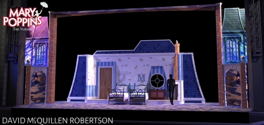 Mary Poppins Nursery- Front Row Theatrical Rental - Mary Poppins premium set rental Mary Poppins Nursery- Front Row Theatrical Rental - Mary Poppins premium set rental