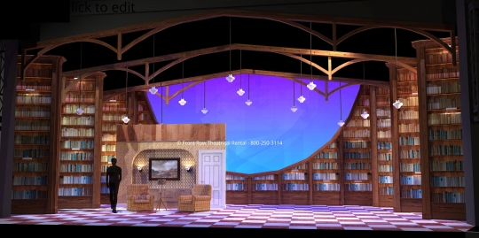 Matilda Set Rental - Living Room picture - Front Row Theatrical Rental - 800-250-3114