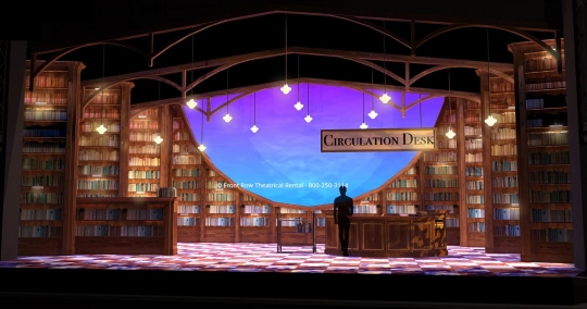 Matilda Set Rental - Library Picture - Front Row Theatrical Rental - 800-250-3114