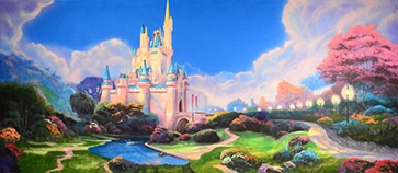 Grosh Backdrops Fairytale Castle  backdrop used in productions of Cinderella and Sleeping Beauty