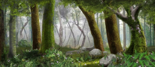 Forest Panel 3 Backdrop used in the production of Lion King, Shrek, and Into the Woods