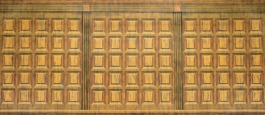 Wood Panel Interior backdrop used in the courtroom for the show Legally Blond