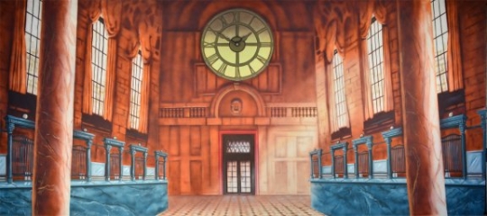 Bank Interior backdrop used in productions of Harry Potter and Mary Poppins