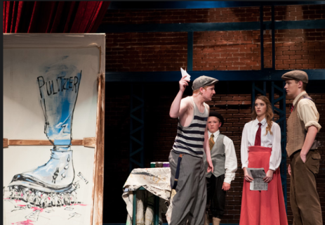 Newsies Murals and Sign