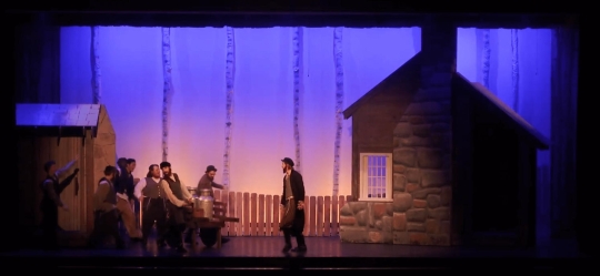 Fiddler on the Roof Rental Set - The tavern scenery - Front Row Theatrical Rental - 800-250-3114