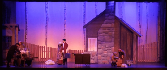 Fiddler on the Roof Rental Set - The tavern scenery - Front Row Theatrical Rental - 800-250-3114