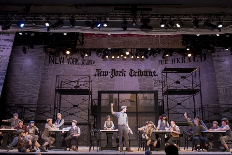 Newsies Props Backdrop Printing Press And Costumes Music Theatre International Newsies Props Backdrop Printing Press And Costumes Music Theatre International