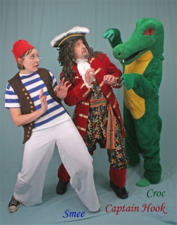 Smee, Captain Hook and Crocodile Captain Hook Smee Crocodile