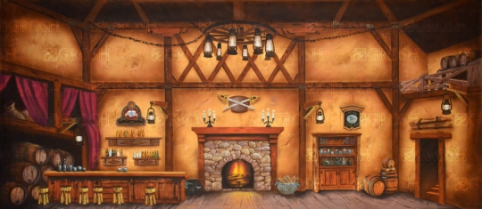 Tavern Backdrop Tavern backdrop used in productions of Fiddler on the Roof and Beauty and the Beast