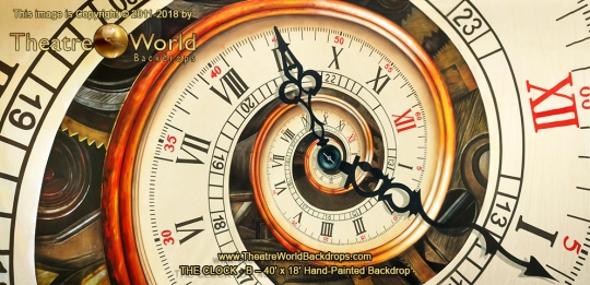 The Clock - B Scenic Backdrop