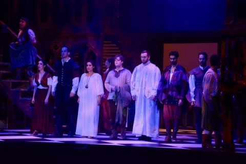 Hunchback of Notre Dame Broadway musical rental costumes package - ensemble - Stagecraft Theatrical Rental - 800-499-1504