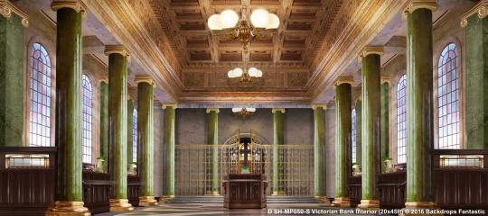 Victorian Bank Interior SH-MP050-S 20x45ft Mary Poppins Backdrop