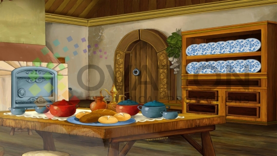 Little Mermaid Jr. - Kitchen Projection