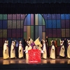 Sister Act broadway set rental ---- stained glass wall and Church --- Stagecraft Theatrical 800-499-1504