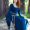 Guenevere in blue dress