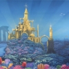 Magical Undersea Castle backdrop used in the theatrical performance of The Little Mermaid