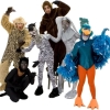 Rental Costumes for The Jungle Book - King Louie the Monkey, Bagheera the Panther, Sebra, Baloo the Bear, Colonel Hathi the Indian Elephant, Bird of the Jungle