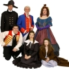 Rental Costumes for Les Misérables - Inspector Javert, Enjorlas, Jean Valjean, Cosette, Madame Thérnardier, Éponine