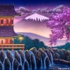 Oriental Landscape 1 OR023 20x40 Mulan Jr. Backdrop Rental