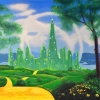 Grosh Oz Emerald City backdrop used for productions of Wizard of Oz