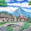 Village backdrop is used in productions of Brigadoon and Fiddler on the Roof