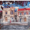Cherry tree lane digital still projection backdrop