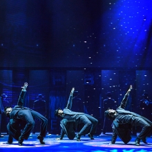 The cast of the North American tour of the hit musical comedy BULLETS OVER BROADWAY, written by Woody Allen featuring original direction and choreography by Susan Stroman. (Photo by Matthew Murphy)