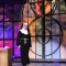 Sister Act broadway set rental ---- stained glass wall and Church --- Stagecraft Theatrical 800-499-1504