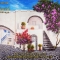 Mediterranean Courtyard Scenic Backdrop