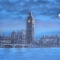 london skyline at night backdrop used in productions of Oliver and Peter Pan