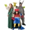 Rental Costumes for Shrek the Musical - Shrek, Princess Fiona, Donkey, and Lord Farquaad *Shrek pictured with latex prosthetics, rental includes fabric hood.