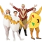 Rental Costumes for Something Rotten - Eggs, Omlette, and Toby Belch as King Trick