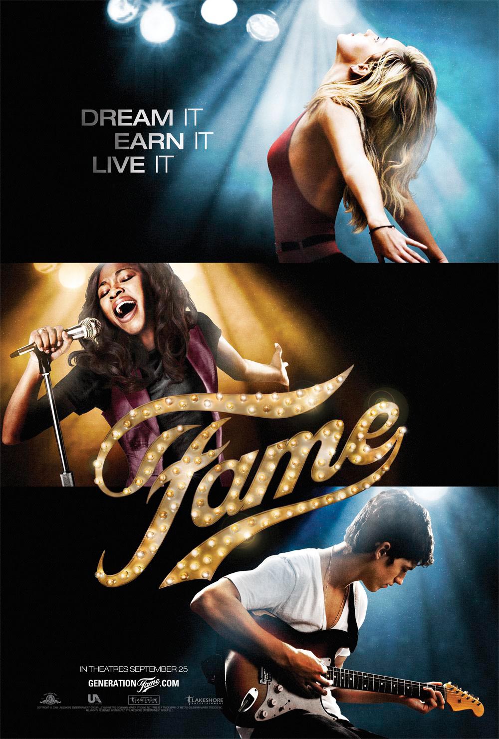 poster for the FAME movie remake