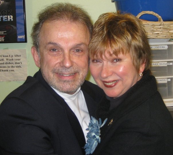 Anzalone with original FOLLIES cast member Mary Jane Houdina.  Houdina was also one of Michael Bennett