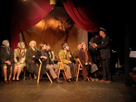 Alfie and his bus passengers in Londons Union Theatres A MAN OF NO IMPORTANCE