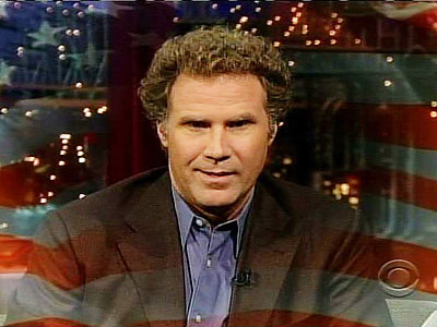 Will Ferrell on David Letterman. Will Ferrell on David Letterman.