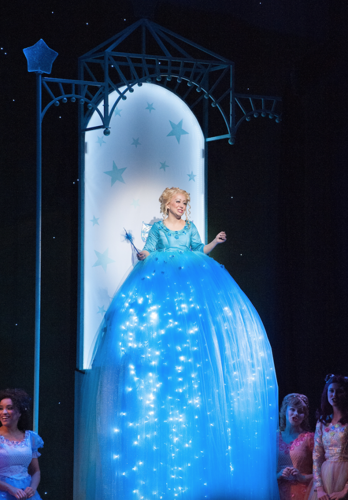 The Blue Fairy (Emily Vargo) towering above the Fairies in Training in Musi...